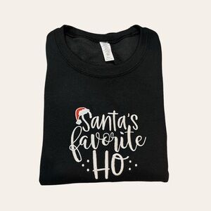 Christmas embroidered sweatshirt